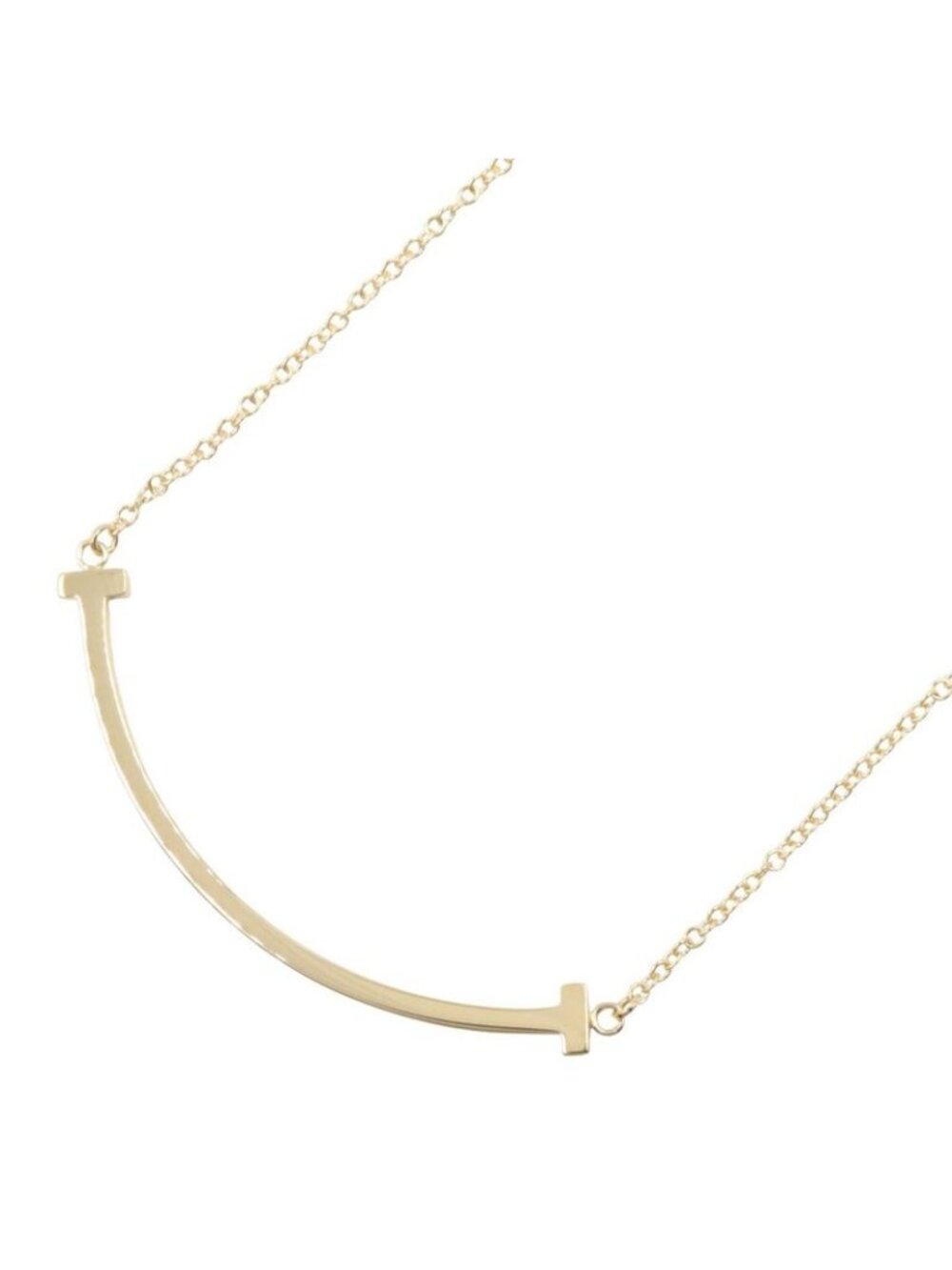 Tiffany & Co Necklace T Smile Small 40 18k